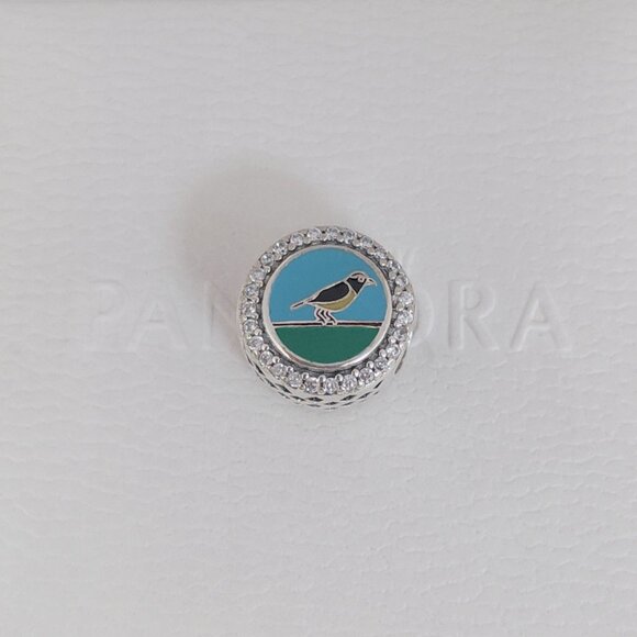 Pandora U.S. Virgin Islands Bird Bead Charm USVI Travel Destination S925 Silver - Picture 3 of 5